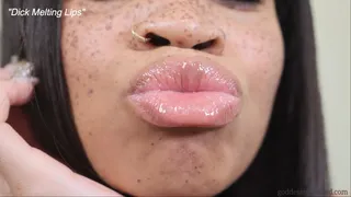 Dick Melting Lips- Ebony Domme Goddess Rosie Reed Lipstick Fetish Addiction Worship- standard definition