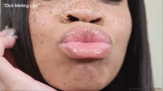 Dick Melting Lips- Ebony Domme Goddess Rosie Reed Lipstick Fetish Addiction Worship