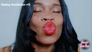 Kissing Humiliation #15- Ebony Femdom Goddess Rosie Reed Humiliates Lipstick Losers With Red Shiny Glossy Lips- standard definition