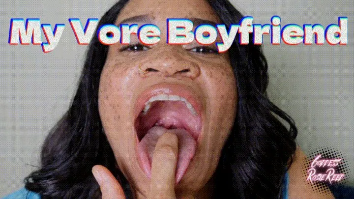 My Vore Boyfriend- Voress Rosie Reed's Is Fed Employees By Her Boyfriend Who Loves Seeing Her Eat Little Men- Ebony Vore Mouth Fetish- standard definition