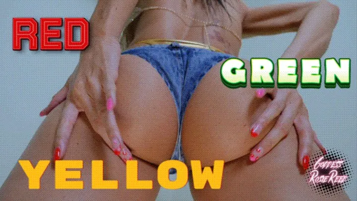 Red, Green, Yellow- Ebony Domme Goddess Rosie Reed Gives Ass Jerk Off Instruction For Ass Addicted Gooners- Sensual Femdom Ass Worship