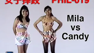 PHIL-019 Asian Female Wrestling Video Fight Philippines Boxing Kicking Choking Biting Karate Judo UFC MMA