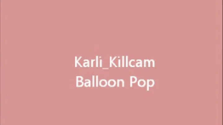 Karli's Balloon Pop