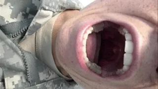 Army Girl Mouth