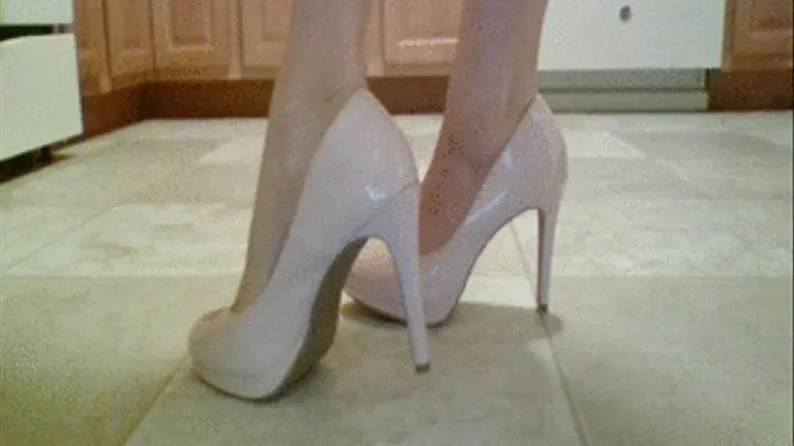 Showing you my Pretty Beige Heels