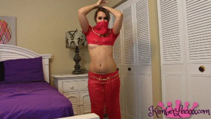 @Kimber LeeXXX Belly Dances in Halloween Custome!