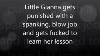 Gianna Gets Punished With A Spanking, Blow job and Gets fucked to learn her lesson