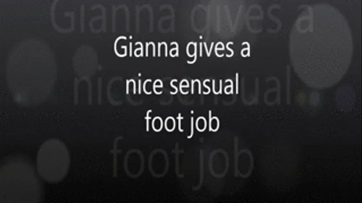 Gianna Gives A Nice Sensual Footjob