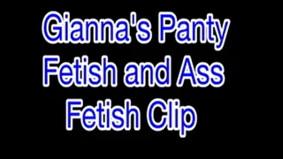 Gianna's Panty And Ass Fetish Clip