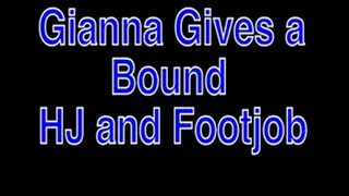 Gianna Gives A Bound Footjob And Hj