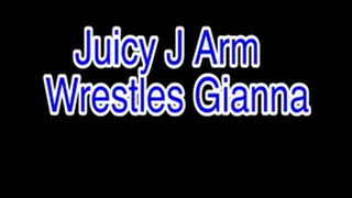 Juicy J Arm Wrestles Gianna