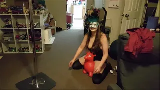 Bella Bouncing On A Reindeer
