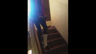 LADY DEMONIQUE DOING STAIRS