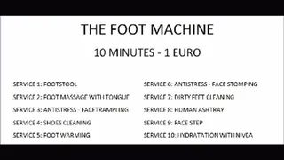 THE FOOT MACHINE 2 - SERVICE: Foot massage with tongue