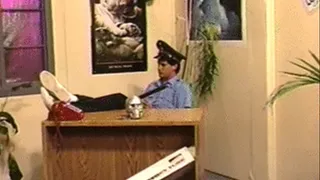 Policeman fucks busty Latina's asshole