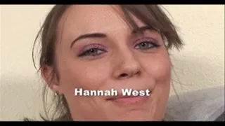 Hannah West does her first anal just for us