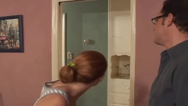 Filthy ginger babe being deeply drilled by a stiff cock