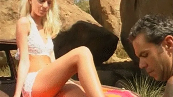 Hot blonde loves outdoor sex