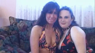 Hot mature slut is having sex with chubby whore