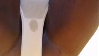 Ebony and Peeing in Ivory Panties w/ Farting