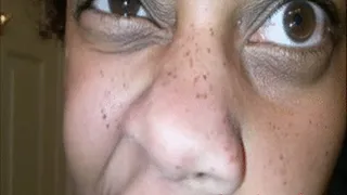 Ebony Nose Play and Pinching