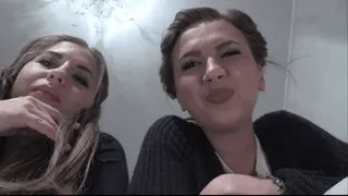 Amazing Pov!!! Clip 38-60-186Julia Me and my friend Betty are resting) maybe you want us to spit on you? Want? Then open your fucking mouth, we will spit on you until you choke
