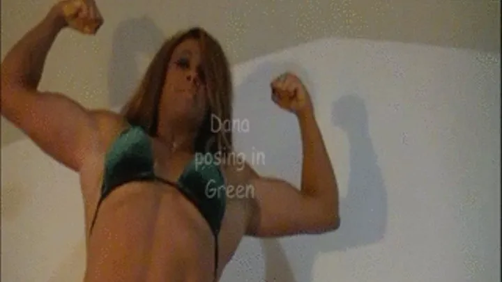 Dana Ink posing in Green