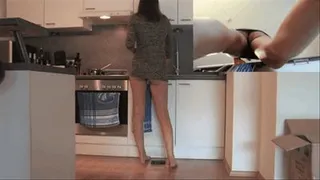 Feet and ass voyeur video