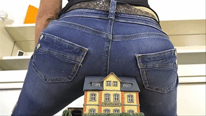 Precious model houses under my ass and heels