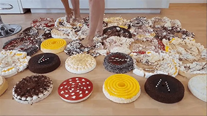 30 cakes under our dominant feet