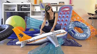 Large inflatables massacred by my high heels