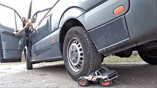 His precious cars under my car