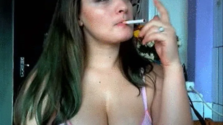 Eva with a marlboro and a sexy attitude