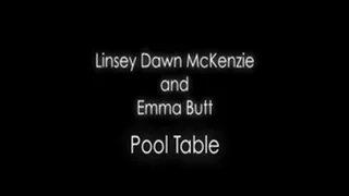 Linsey Dawn and Emma Pool Table