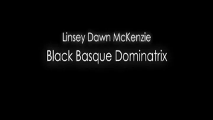 Black Basque Dominatrix Linsey Dawn McKenzie