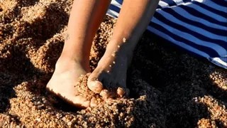 Feet on the beach