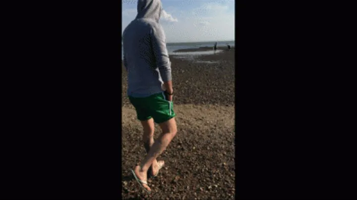 The Master's Feet In The Mud On The Atlantic Ocean Beach