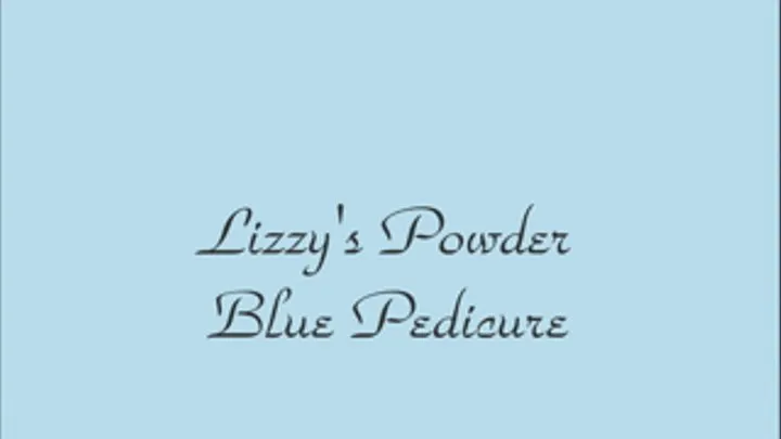 Powder Blue Pedicure