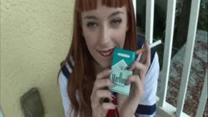 Schoolgirl Hides Her Smoking Addiction