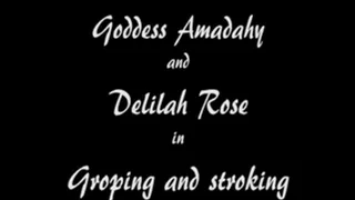 W100106 Goddess Amadahy and Delilah Rose in Groping and stroking