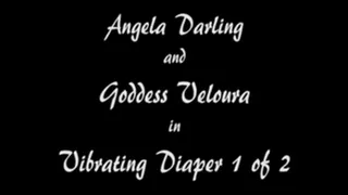 M100116 Angela Darling and Goddess Veloura in Vibrating Diaper 1 of 2