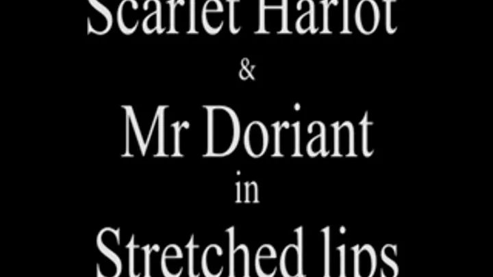 M100317 Scarlet Harlott and Mr Doriant in Clamped stretched lips