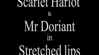 M100317 Scarlet Harlott and Mr Doriant in Clamped stretched lips