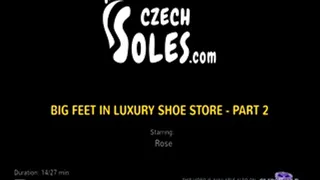 Big feet in luxury shoe store - Part 2