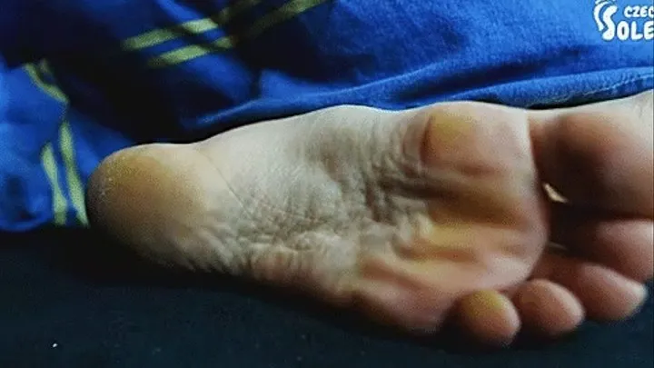 Feet in bed get secretly worshiped - POV