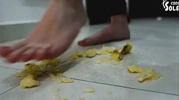 Fruit crushing and POV foot licking