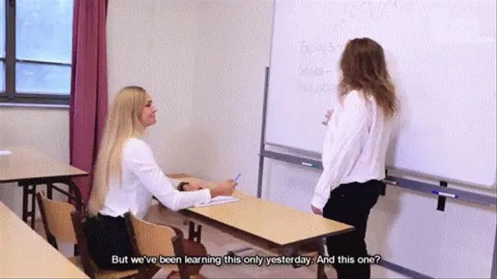 Teacher gets humiliated by his sexy student's feet