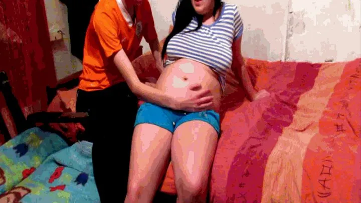 Worship pregnant belly