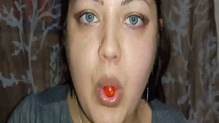 Swallowing tomatoes