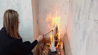 Burn small clothes